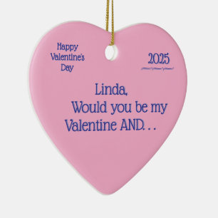 Vorschlag zur Eheschließung eines überraschenden V Keramik Ornament