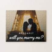 Vorschlag zur Eheschließung für ein Paar Foto Puzzle (Horizontal)