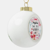 Vorschlag zur Eheschließung | Heiraten Sie mich? I Keramik Kugel-Ornament (Links)