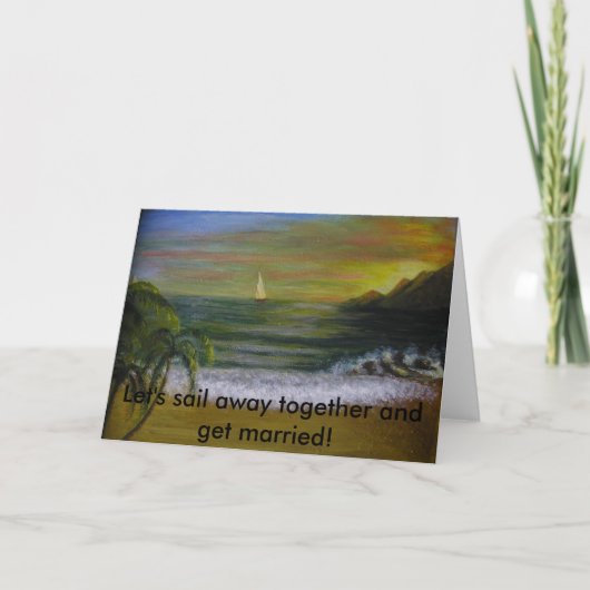 Vorschlag zur Eheschließung Karte (Vorderseite)