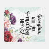 Vorschlag zur Eheschließung stimmt | Heiraten Sie Fleecedecke (Vorderseite (Horizontal))