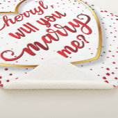 Vorschlag zur Eheschließung von Red Hearts wird mi Sherpadecke (3/4)