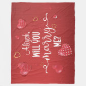 Vorschlag zur Eheschließung von Rotem Holz Fleecedecke (Vorderseite)