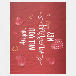 Vorschlag zur Eheschließung von Rotem Holz Fleecedecke