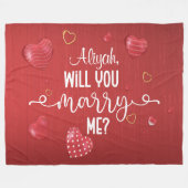 Vorschlag zur Eheschließung von Rotem Holz Fleecedecke (Vorderseite (Horizontal))