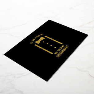 Vorschlag zur Krawatte von Gold Bow Personalisiert Folieneinladung