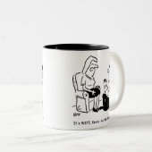 Vorschlag zur künstlichen Eheschließung Zweifarbige Tasse (VorderseiteRechts)