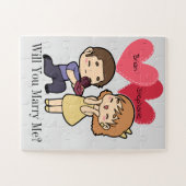 Vorschlag zur niedlichen Kawaii-Eheschließung Puzzle (Horizontal)