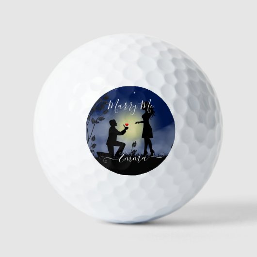 Vorschlag zur personalisierten Ehe Golfball (Vorderseite)