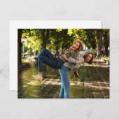 Vorschlag zur Trauzeugin Minimalistischer Typograf Postkarte (Vorne/Hinten)