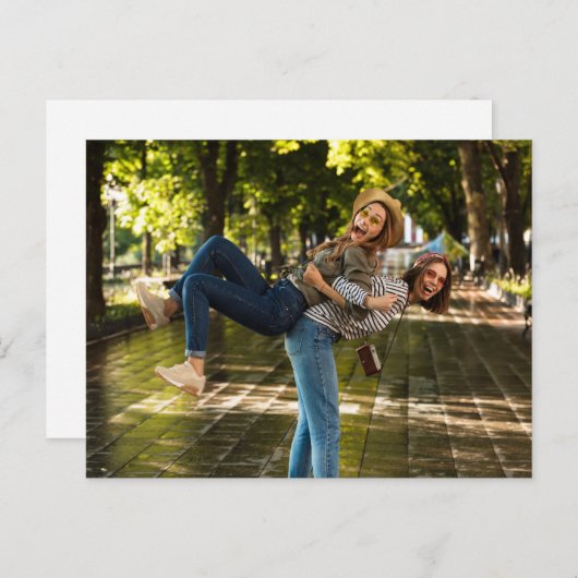 Vorschlag zur Trauzeugin Minimalistischer Typograf Postkarte (Vorne/Hinten)