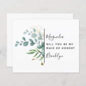 Vorschlag zur Trauzeugin von Eukalyptus-Haushalten (Vorne/Hinten)