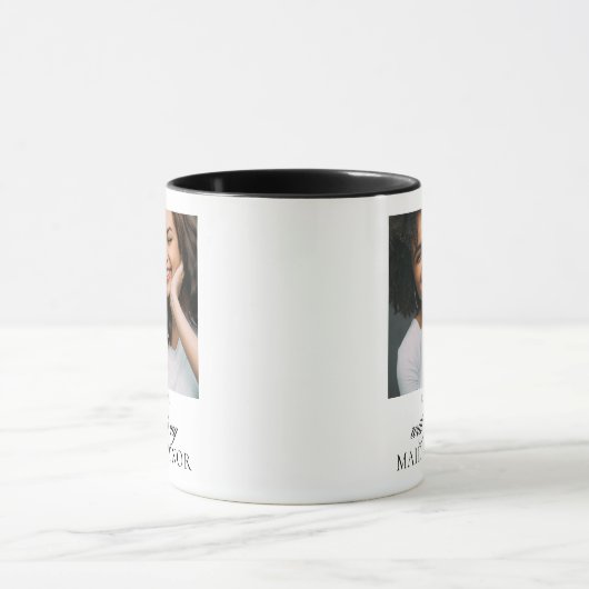 Vorschlag zur Trauzeugin von Minimalistischem Foto Tasse (Zentrum)
