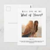 Vorschlag zur Trauzeugin, Zollzeitung Postkarte (Vorne/Hinten)