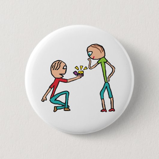 Vorschlag zur Verlobung Button (Vorderseite)