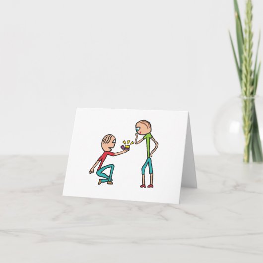 Vorschlag zur Verlobung Karte (Vorderseite)