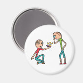Vorschlag zur Verlobung Magnet (Vorderseite/Rückseite)