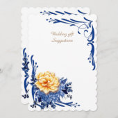 Vorschläge zum Hochzeitsgeschenk Einladung (Vorne/Hinten)