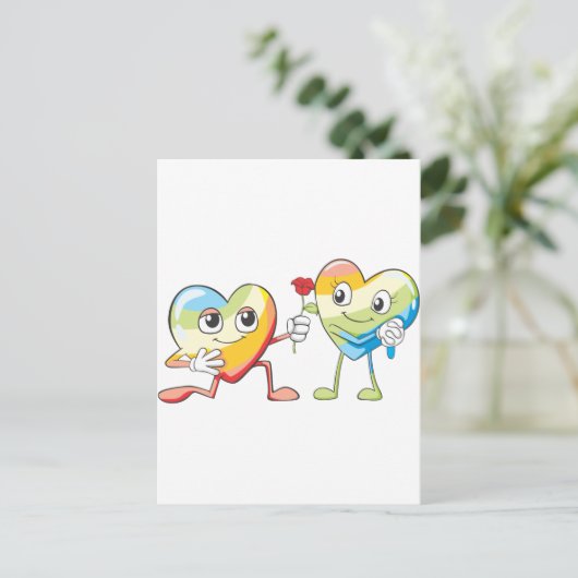 Vorschläge zur Eheschließung Postkarte (Stehend Vorderseite)