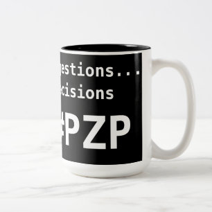 Vorschlags-/Entscheidungs-Tasse Zweifarbige Tasse