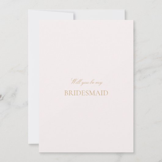 Vorschlagskarte für das Skript Gold und Blush Pink Save The Date (Vorderseite)