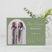 Vorschlagskarte für die hellgrüne Minimal-Arch-Bri Einladung (Stehend Vorderseite)