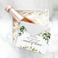 Vorschlagskarte für die Trauzeugin "Weiße Rosen"