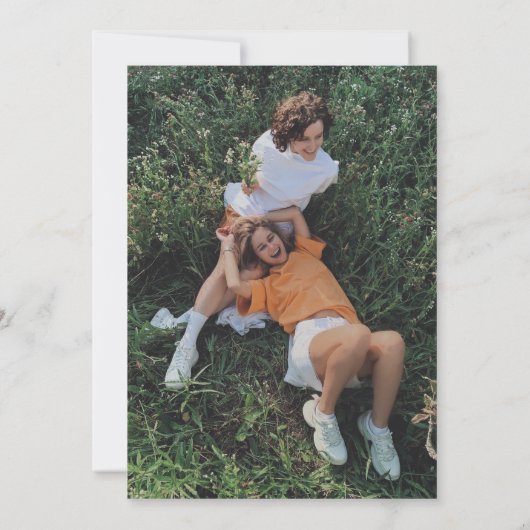 Vorschlagskarte für rustikale Hochzeitsfeier Einladung (Rückseite)