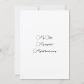 Vorschlagskarte für Trauzeuginnen Einladung (Rückseite)