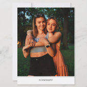 Vorschlagskarte für Zeitung Einladung (Rückseite)