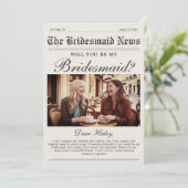 Vorschlagskarte für Zeitung Einladung (Stehend Vorderseite)