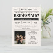 Vorschlagskarte für Zeitung Einladung (Stehend Vorderseite)