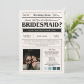 Vorschlagskarte für Zeitung Einladung (Stehend Vorderseite)