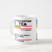 Vorschrift Tee Trinker Becher oder Reisebecher Kaffeetasse (Vorderseite Links)