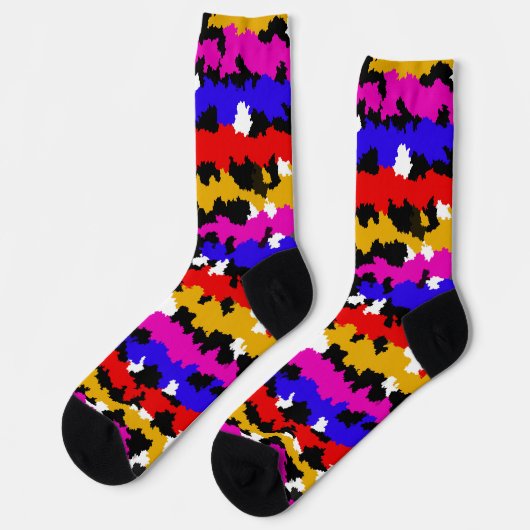 Vorschriftswidriges Design eines Abstrakten Frakta Socken (Linkes Detail)