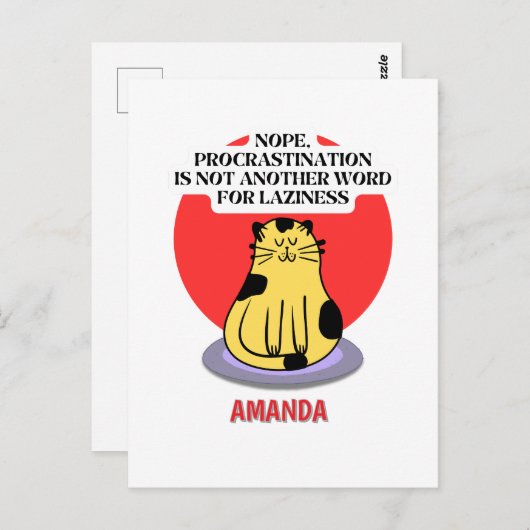 Vorschub-Thema Cat's Meme Postkarte (Vorne/Hinten)