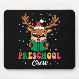 Vorschul-Crew Weihnachten Lustiges Rentier Lehrer Mousepad