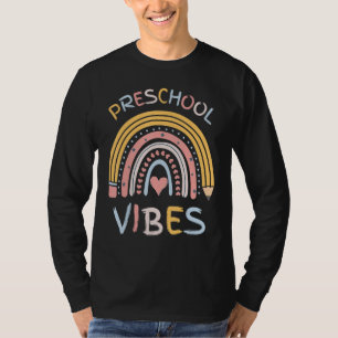 Vorschul-Gefühl Bleistift Regenbogen Zurück zur Sc T-Shirt