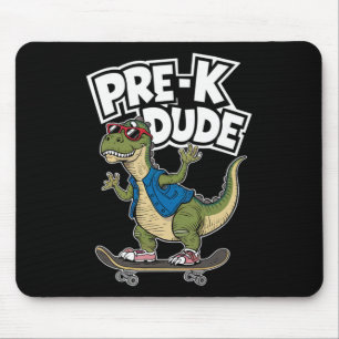 Vorschul-Typ Dinosaurier Skateboard fahren Kinderg Mousepad