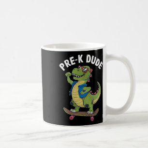 Vorschul-Typ Dinosaurier Skateboard fahrende Kinde Kaffeetasse