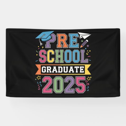 Vorschulabschluss 2025 Abschluss Vorschule Banner (Horizontal)