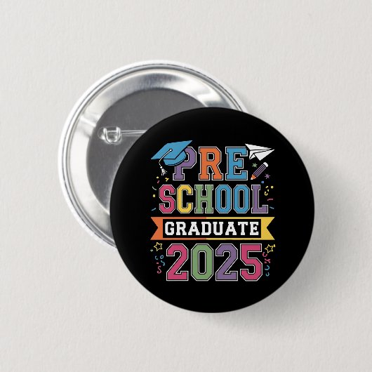 Vorschulabschluss 2025 Abschluss Vorschule Button (Vorne & Hinten)