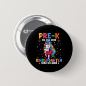 Vorschulabschluss 2025 Einhorn Mädchen Vorschulabs Button (Vorne & Hinten)