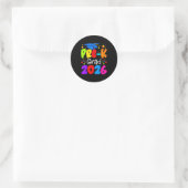 Vorschulabschluss 2026 runder aufkleber (Tasche)