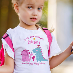 Vorschulabschluss Mädchen Dinosaurier Benutzername Kleinkind T-shirt