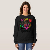 Vorschulabsolventen Lehrerteam Leopard Back Sweatshirt (Vorne ganz)
