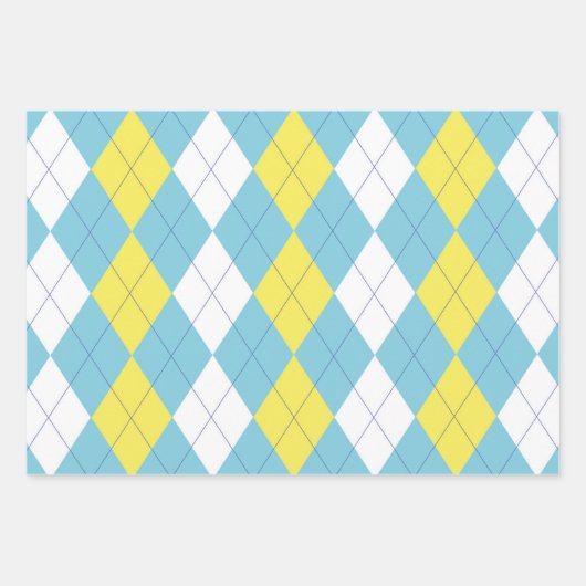 Vorschulabstoßende Raute Geschenkpapier Set (Vorderseite 3)