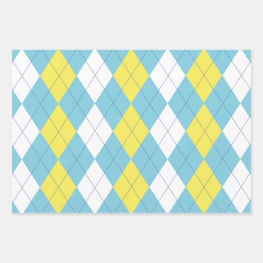 Vorschulabstoßende Raute Geschenkpapier Set (Vorderseite)