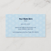 Vorschulausländerkarten Visitenkarte (Rückseite)