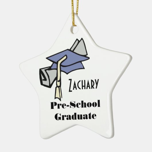 Vorschule-Absolvent (kundengerecht) Keramik Ornament (Links)